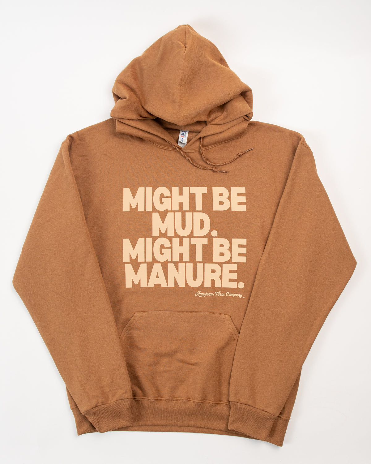 'Mud or Manure' Adult Hoodie - Brown