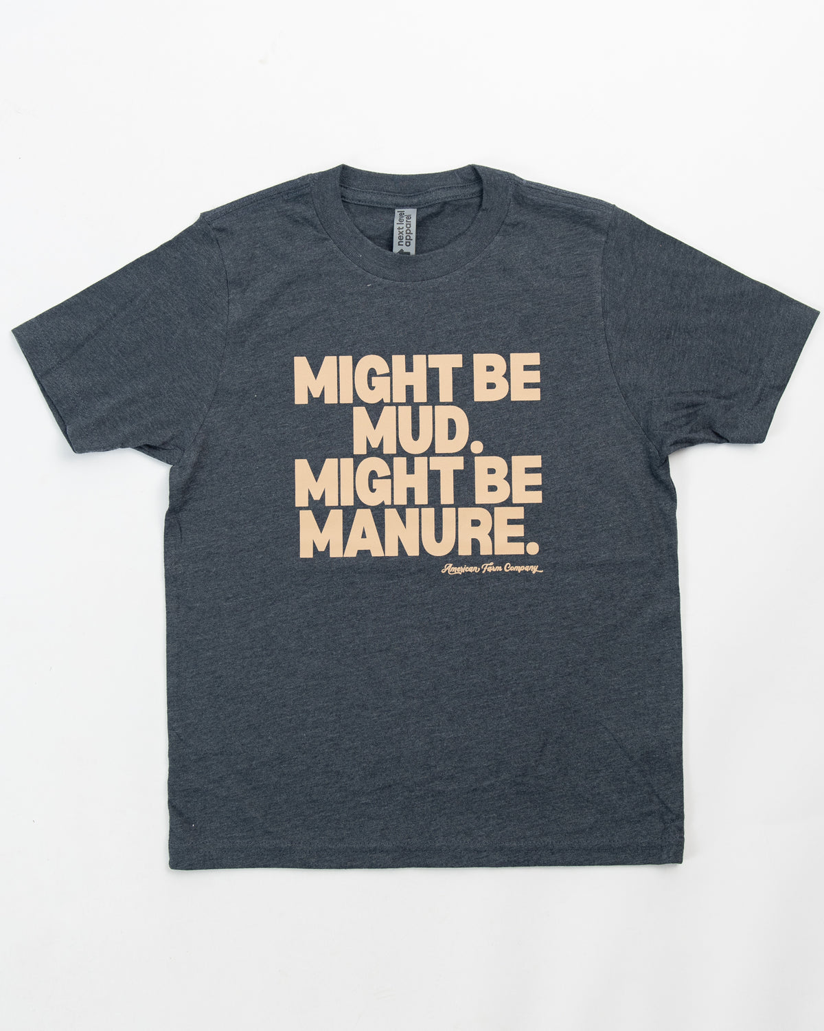 'Mud or Manure' Toddler/Youth T-Shirt - Charcoal