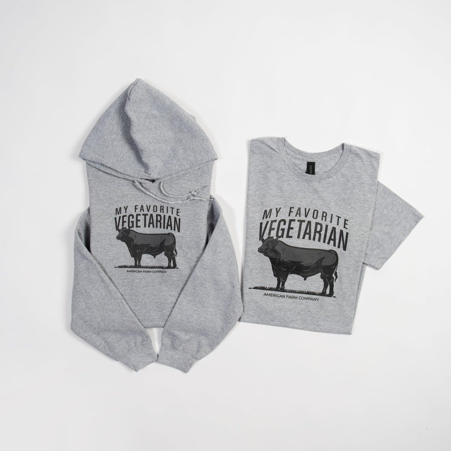 ‘My Favorite Vegetarian’ Steer Hoodie - American Farm Company