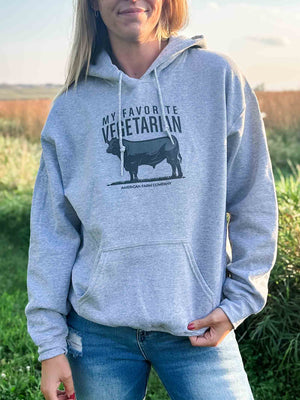 ‘My Favorite Vegetarian’ Steer Hoodie