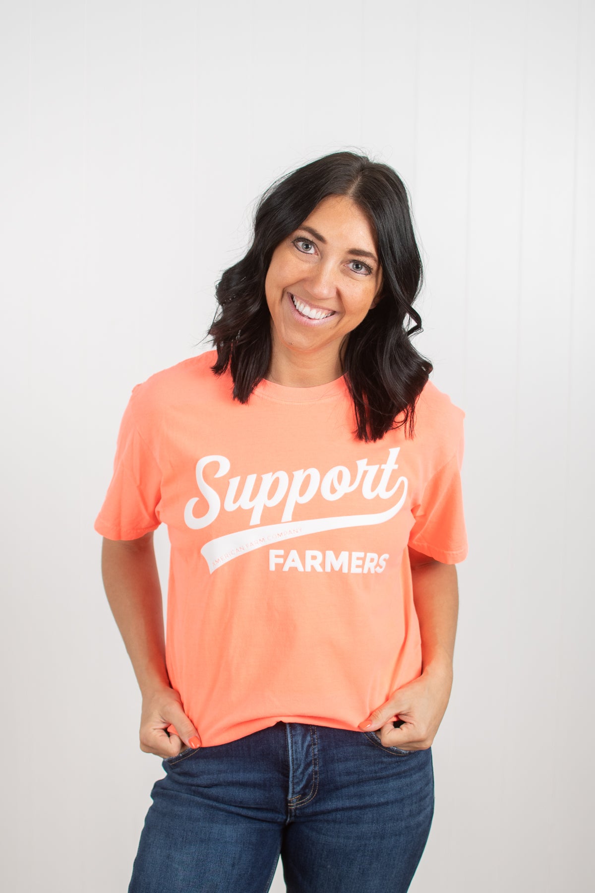 Support Farmers Neon Tee