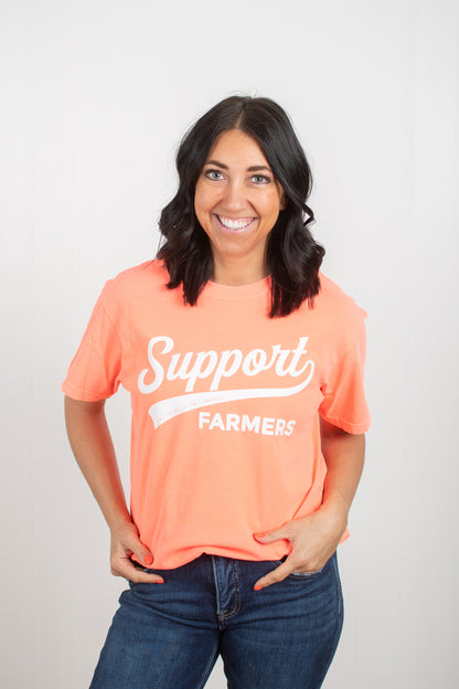 Support Farmers Neon Tee