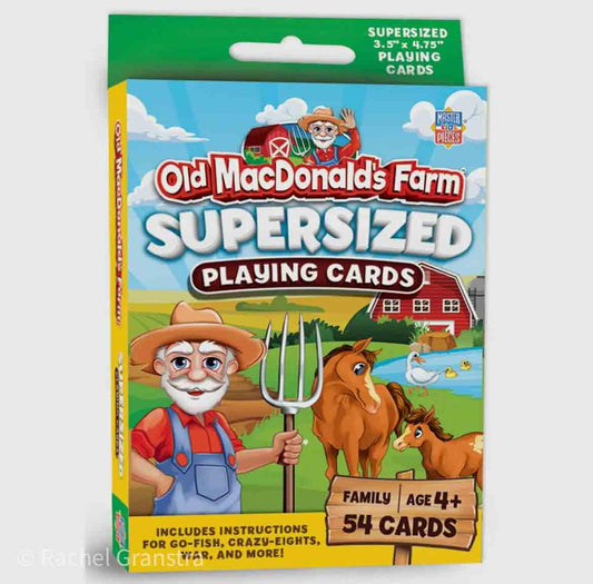 Old McDonald Supersized Playing Cards - American Farm Company