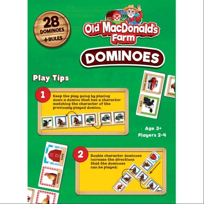 Old Macdonald's Dominoes Game - American Farm Company