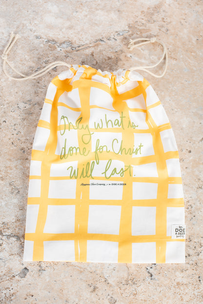 'Only what is done for Christ will last' Bread Bag