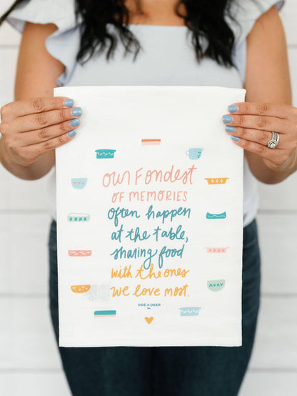 Our Fondest Memories' Flour Sack Towel