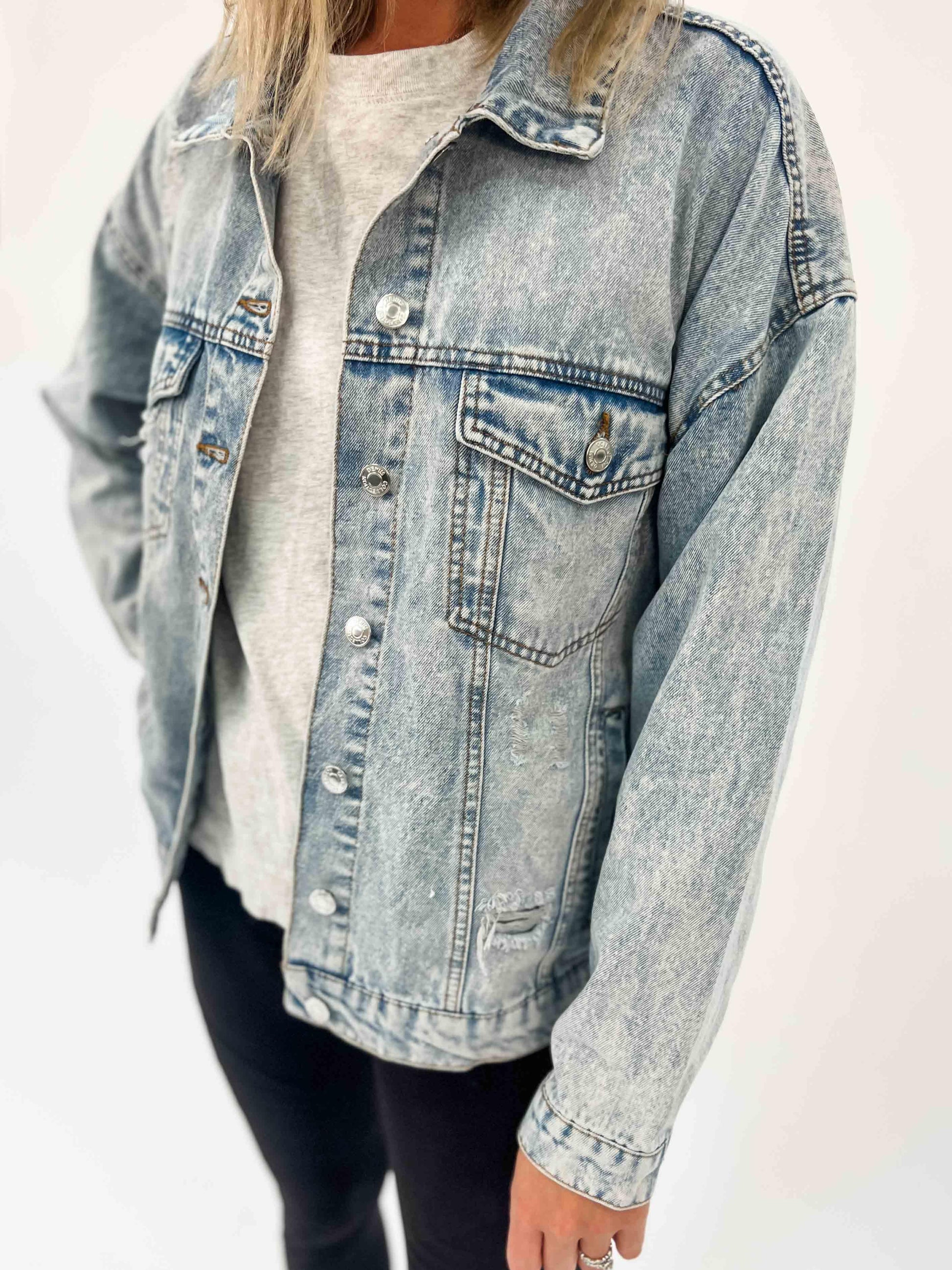 Oversized Denim Jacket - American Farm Company