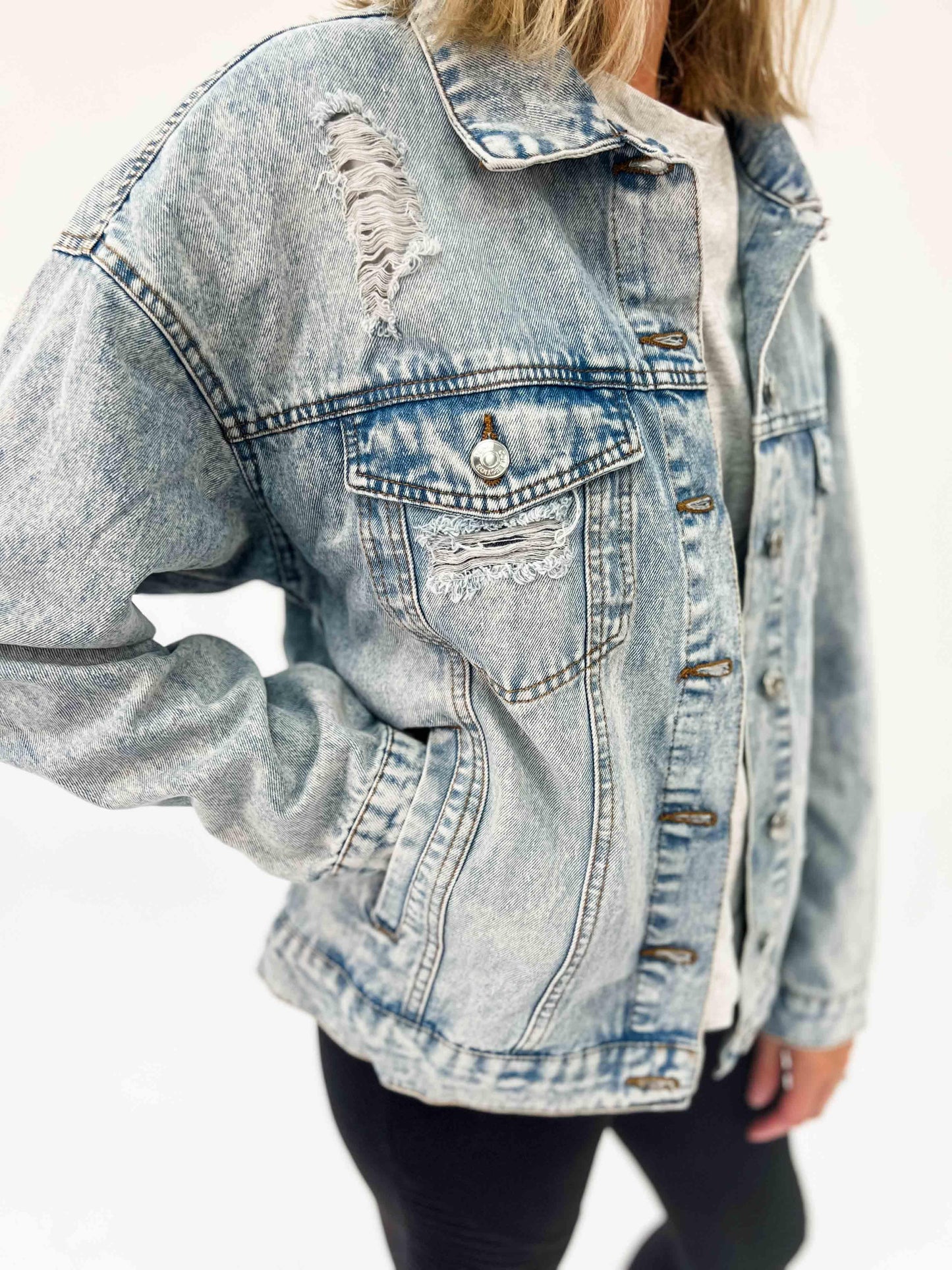 Oversized Denim Jacket - American Farm Company