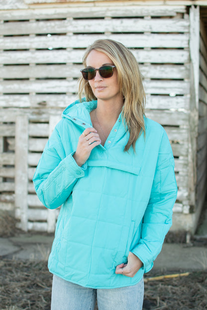 Padded Puff Hooded Pullover Jacket