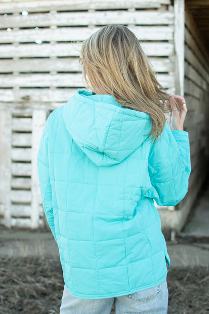 Padded Puff Hooded Pullover Jacket