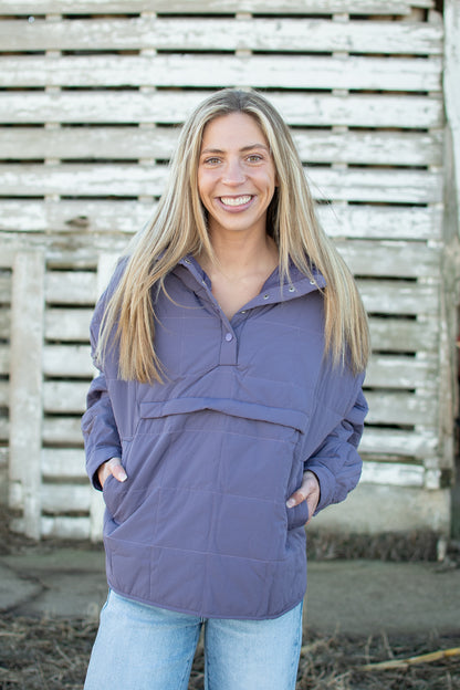 Padded Puff Hooded Pullover Jacket