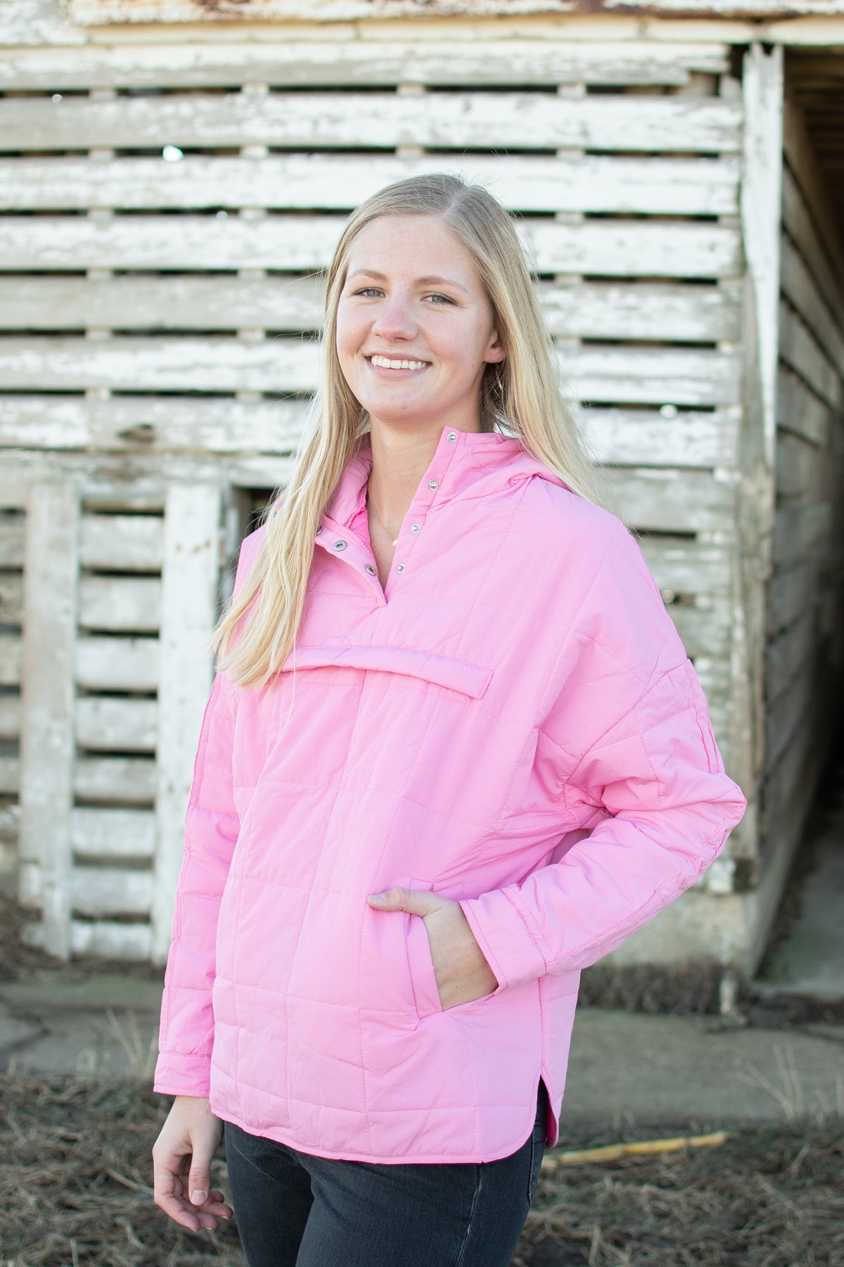 Padded Puff Hooded Pullover Jacket