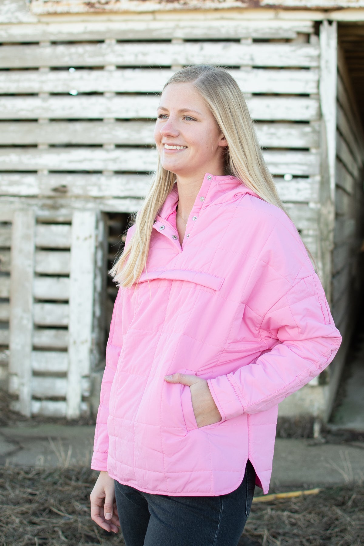 Padded Puff Hooded Pullover Jacket