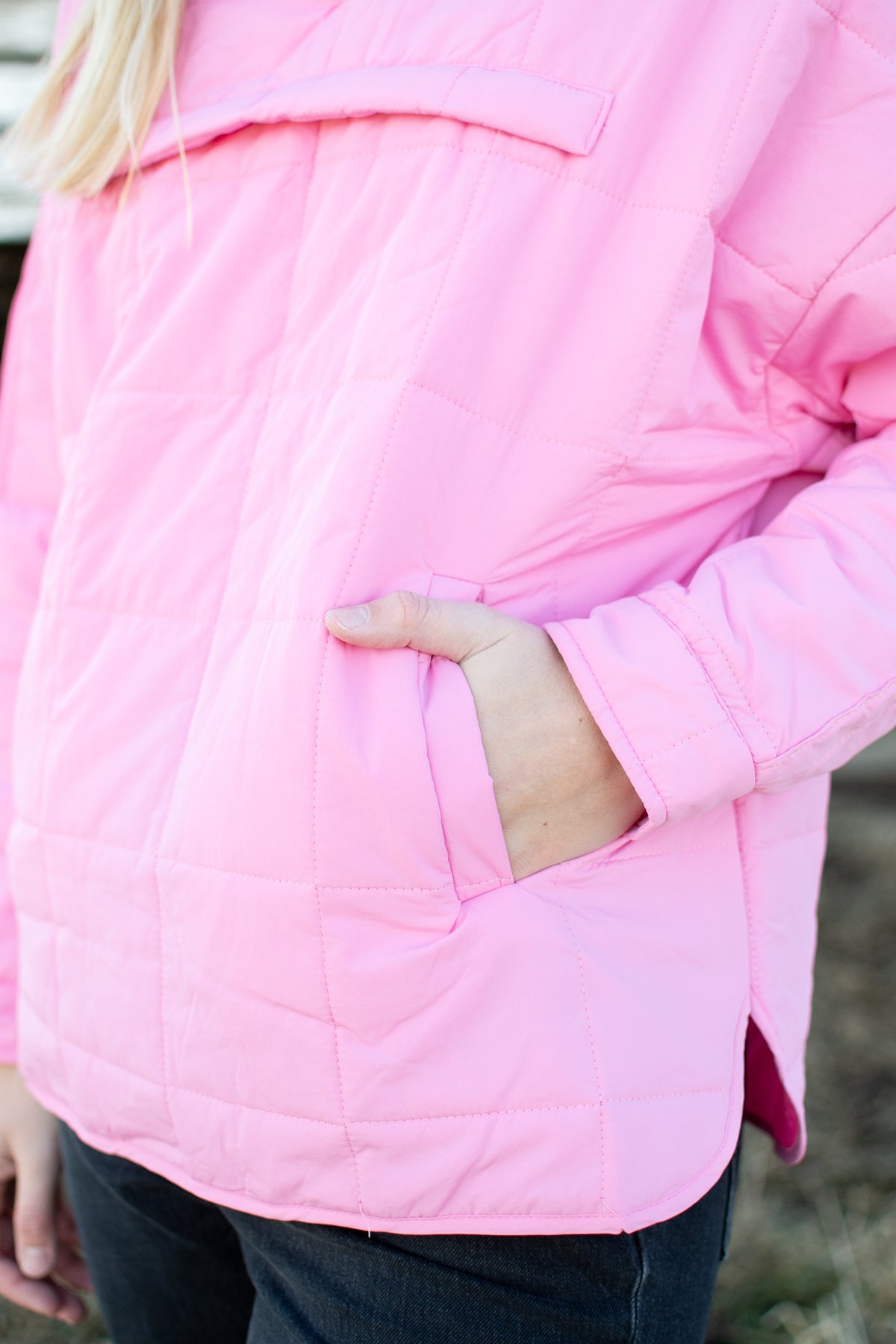 Padded Puff Hooded Pullover Jacket