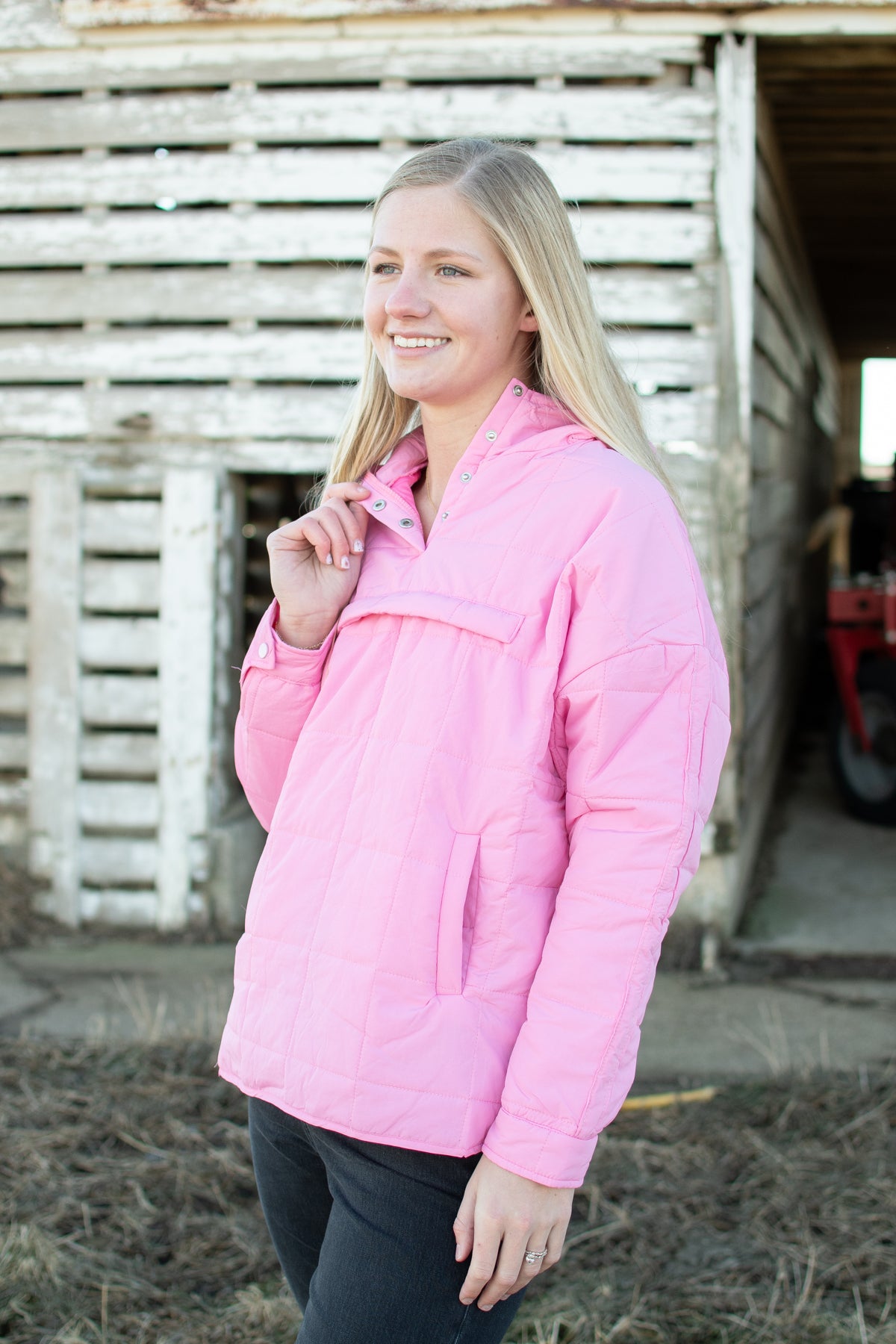 Padded Puff Hooded Pullover Jacket