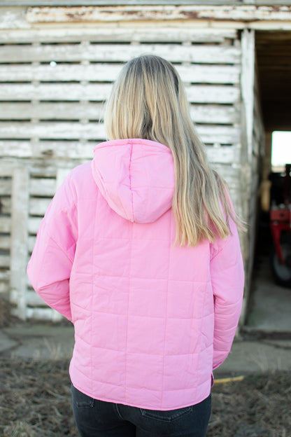 Padded Puff Hooded Pullover Jacket