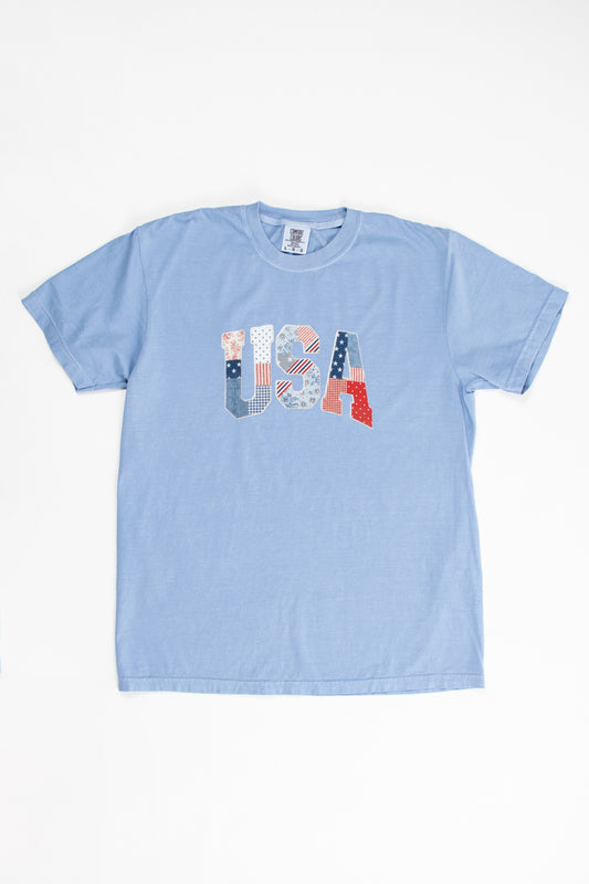 Patchwork USA Tee