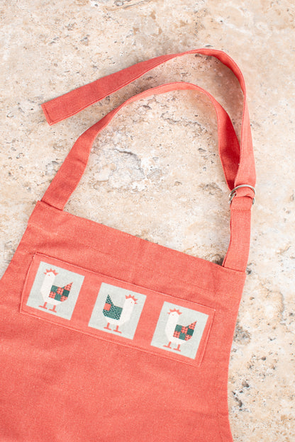 Patchwork Christmas Chicken Apron