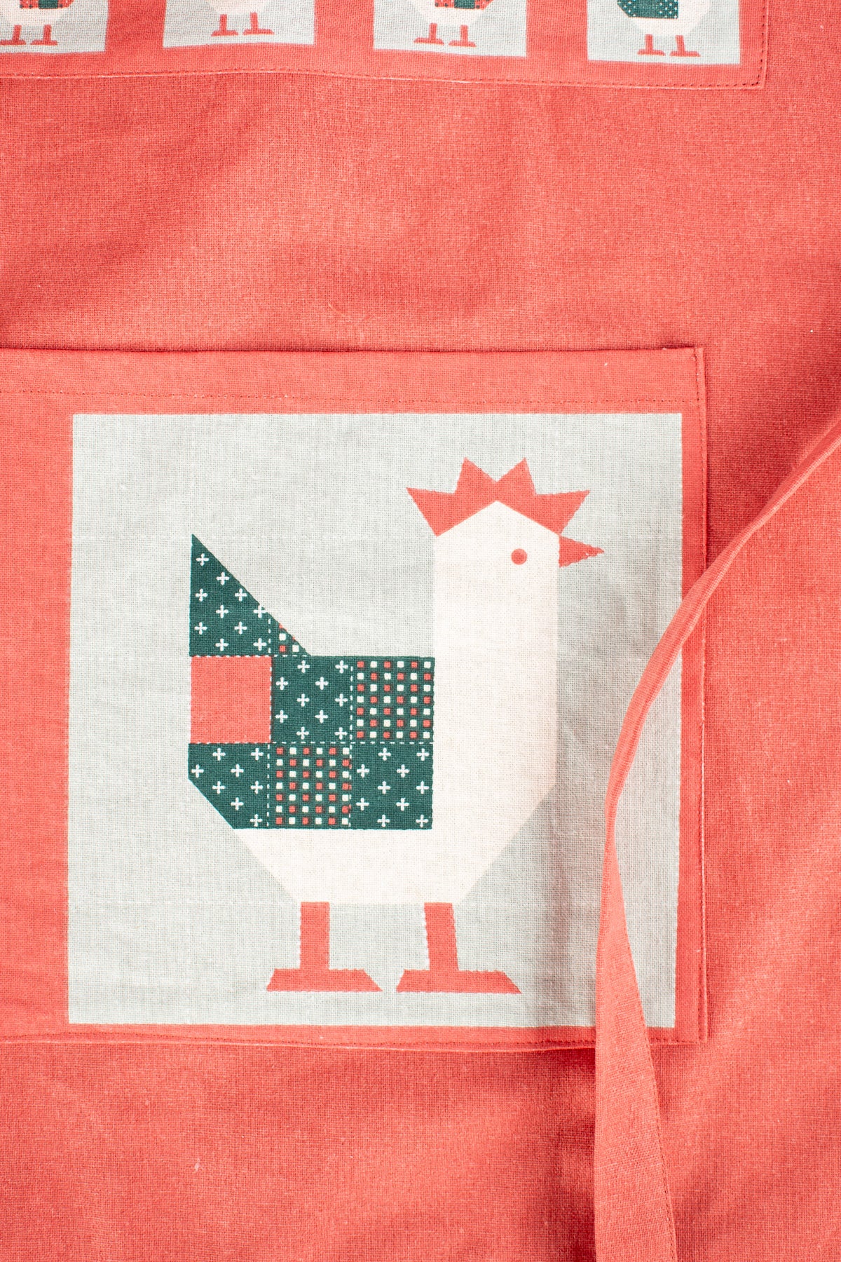 Patchwork Christmas Chicken Apron