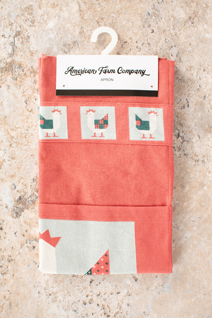 Patchwork Christmas Chicken Apron
