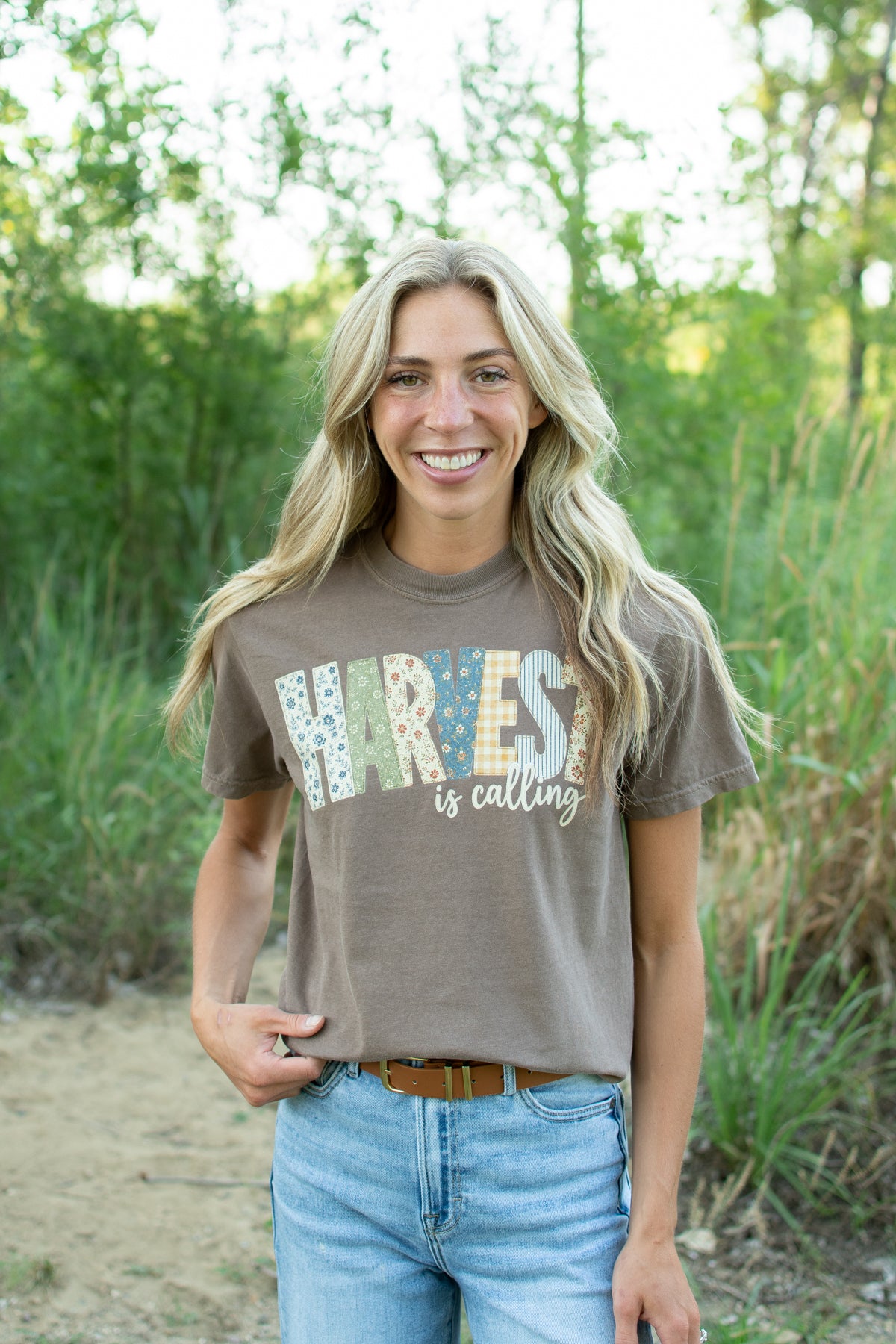 Patchwork 'Harvest is Calling' Adult T-Shirt
