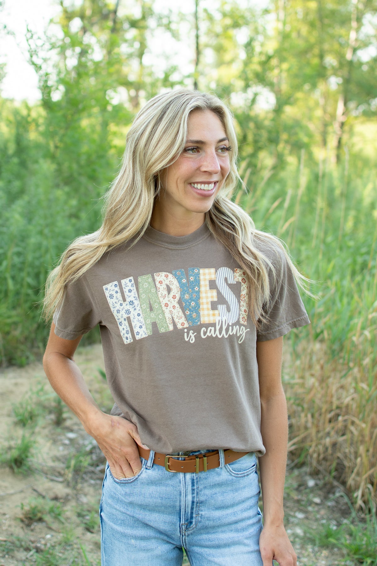 Patchwork 'Harvest is Calling' Adult T-Shirt
