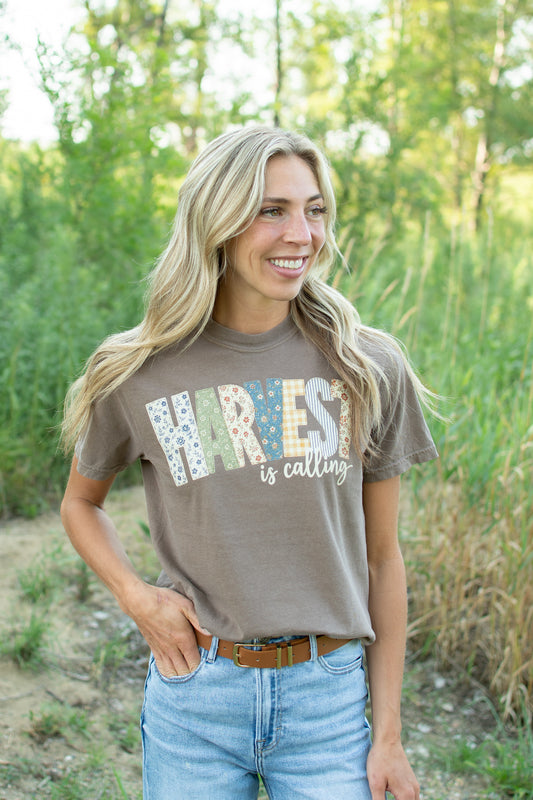 Patchwork 'Harvest is Calling' Adult T-Shirt