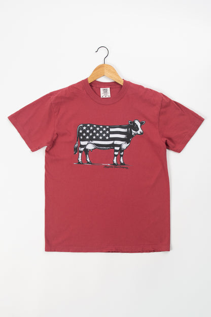 Patriotic Cow Tee