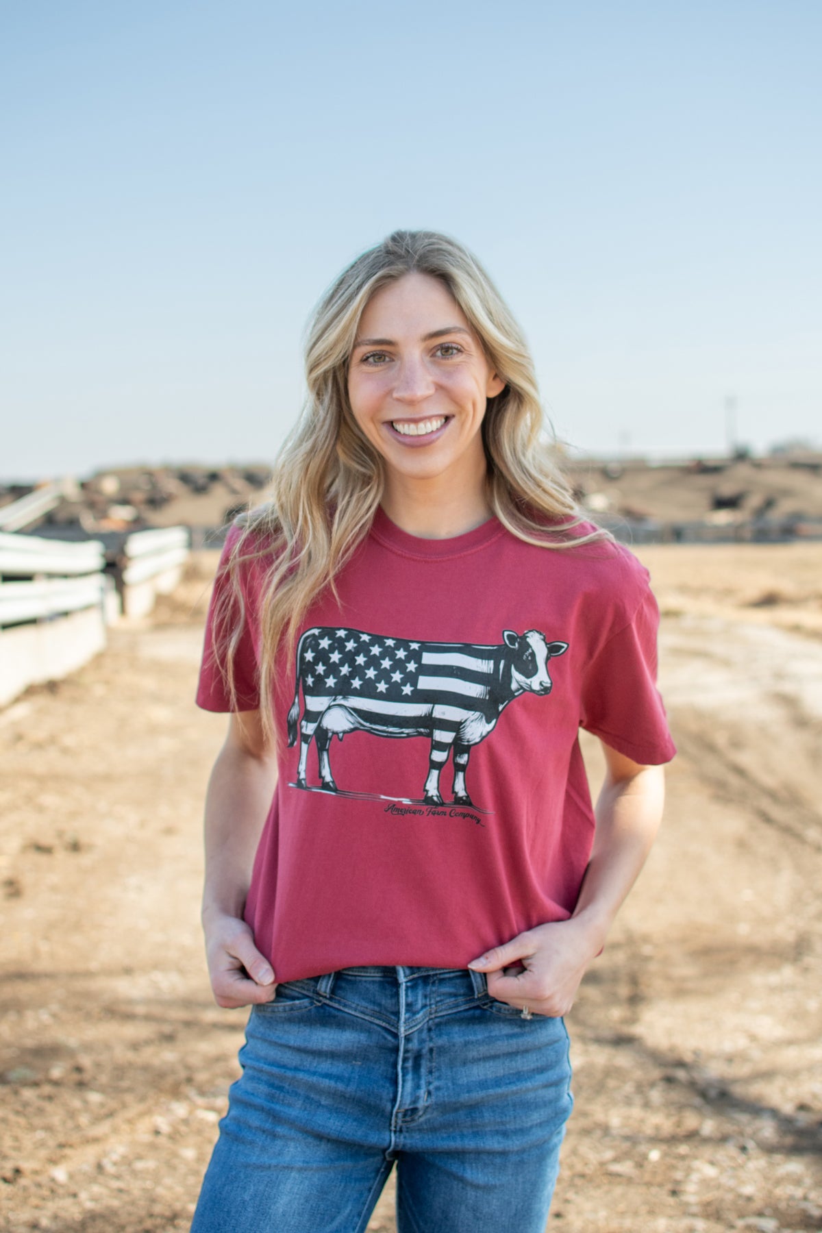 Patriotic Cow Tee