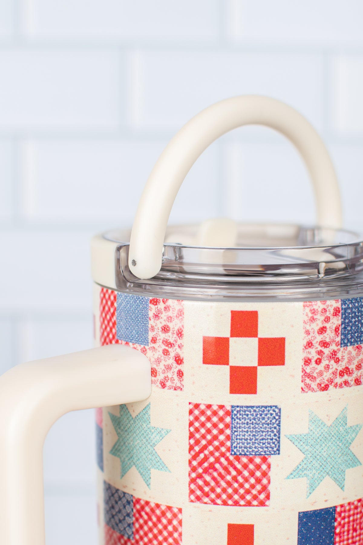 Patriotic Patchwork 40oz Water Tank Tumbler