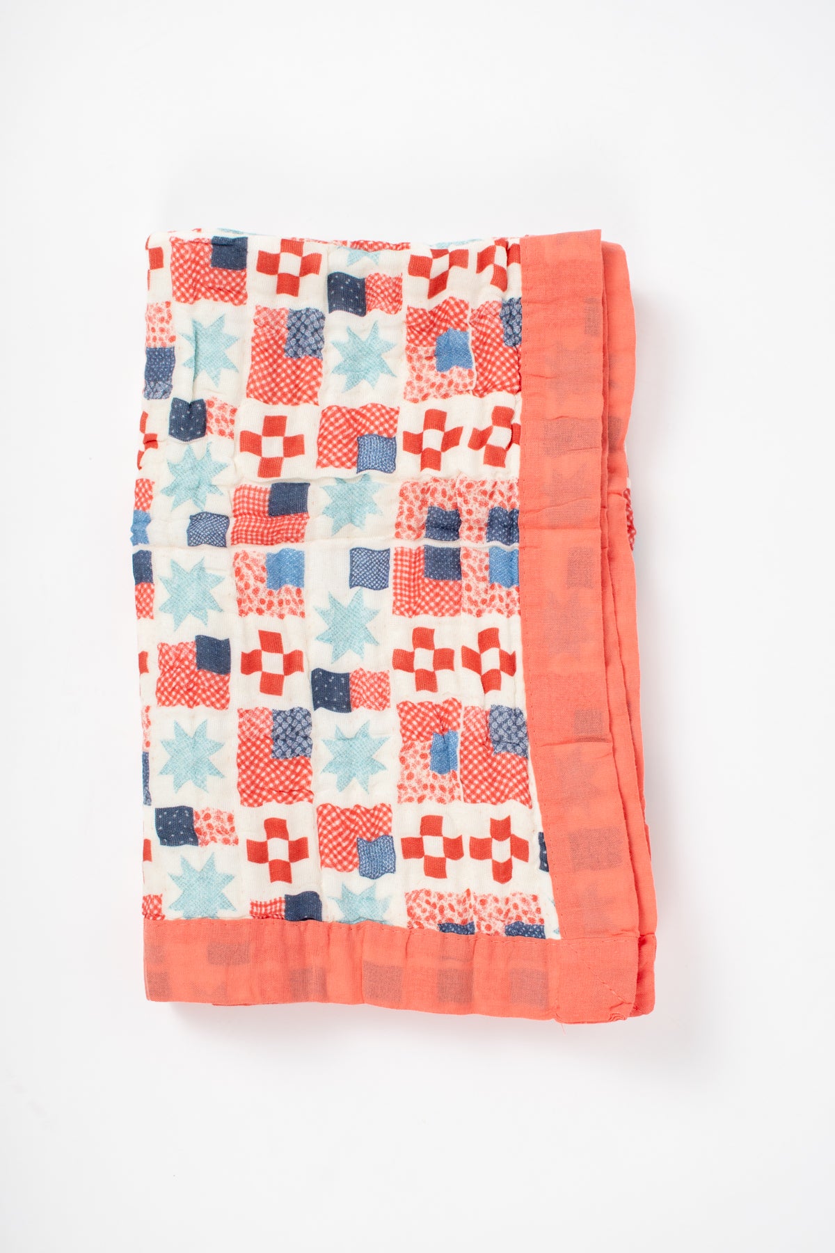 Patriotic Patchwork Cotton Baby Blanket