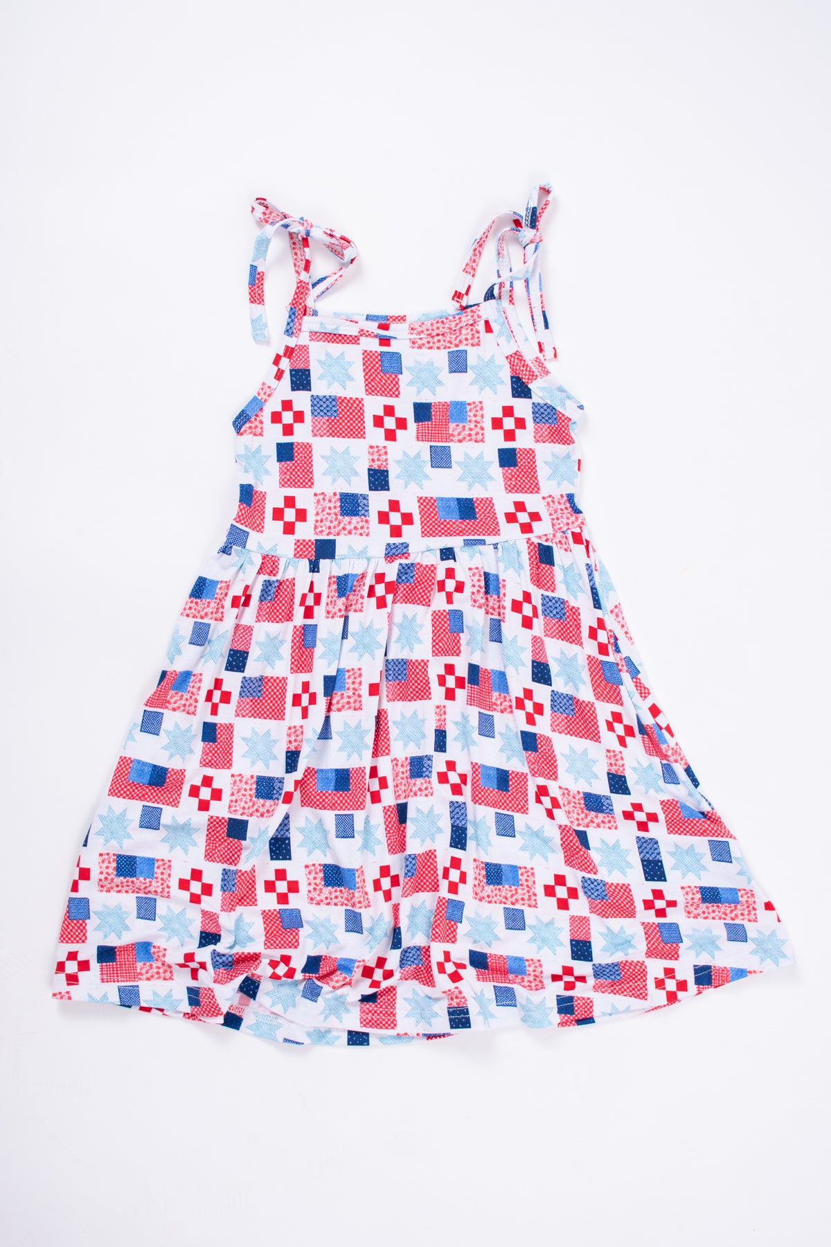 Patriotic Patchwork Toddler/Youth Bamboo Dress