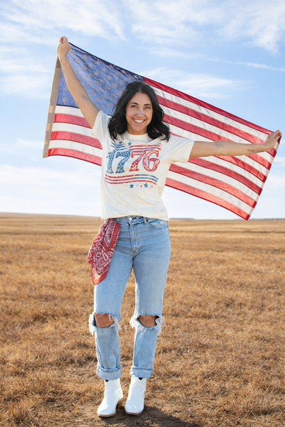 Patriotic '1776' Ivory Tee