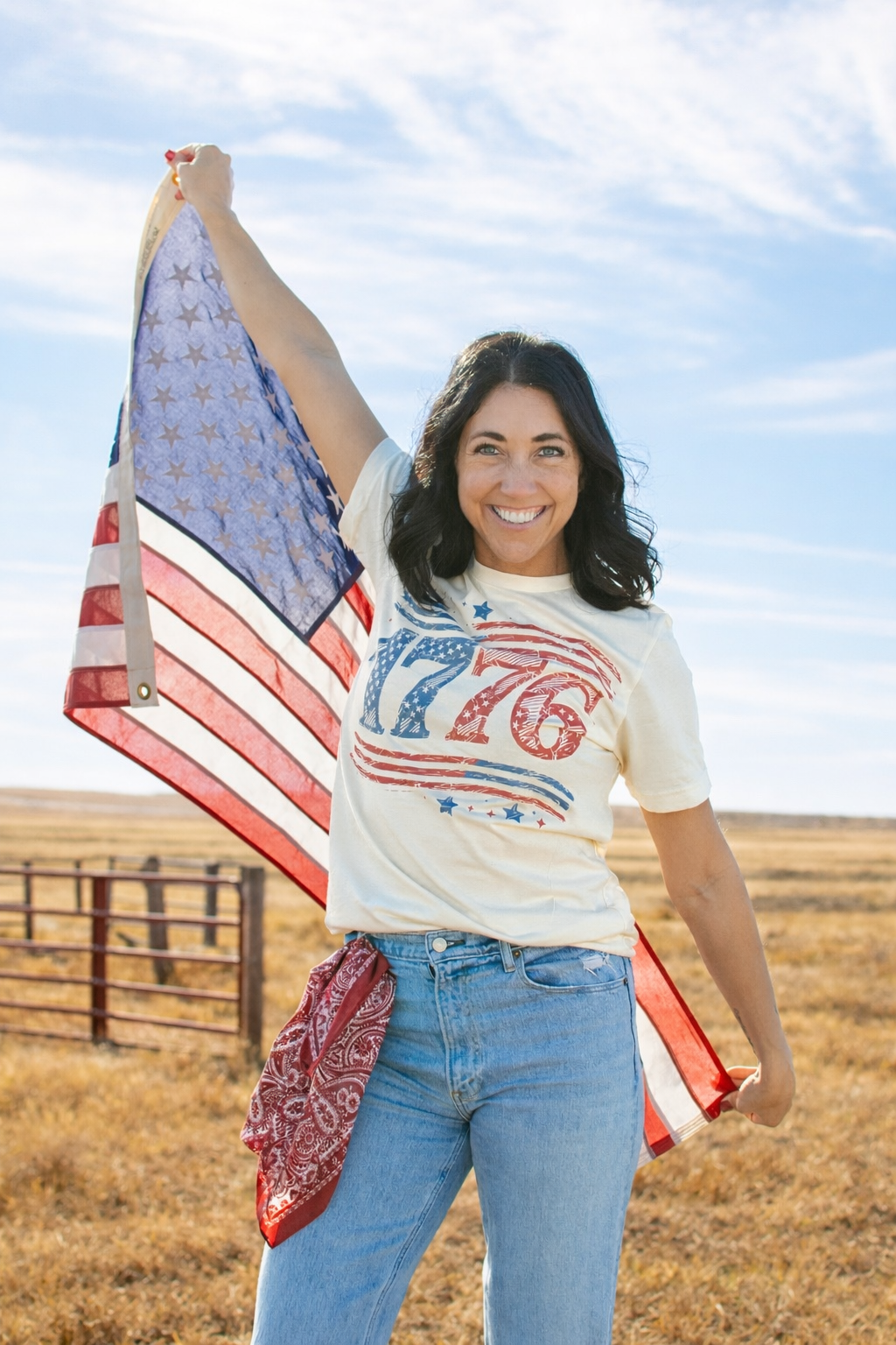 Patriotic '1776' Ivory Tee
