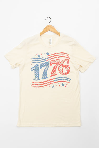 Patriotic '1776' Ivory Tee