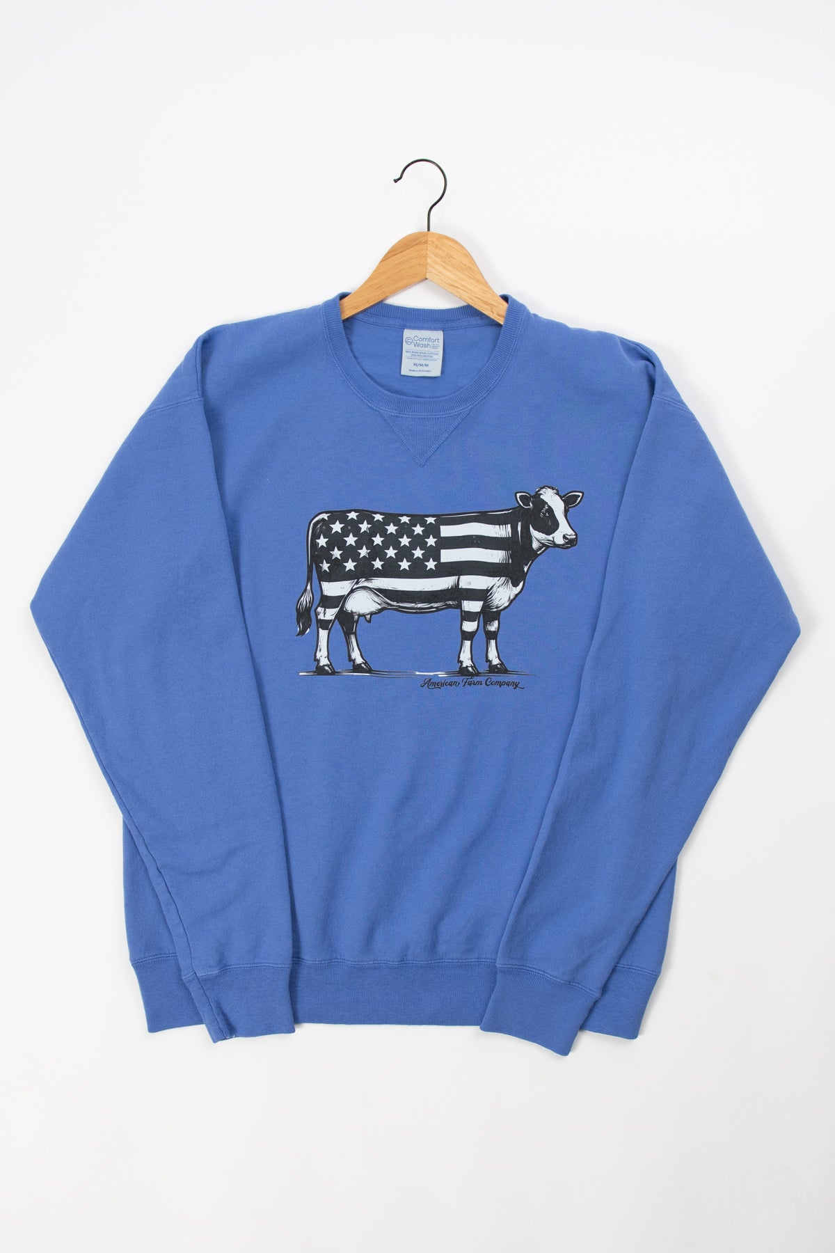 Patriotic Cow Crewneck