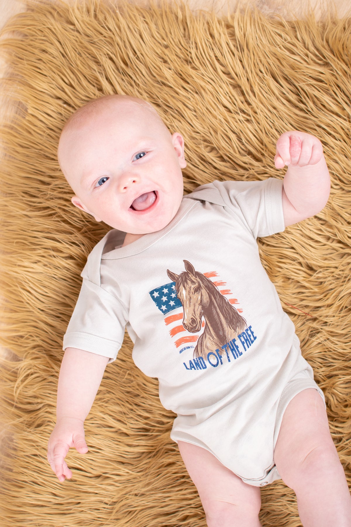 Patriotic Horse 'Land of the Free' Onesie