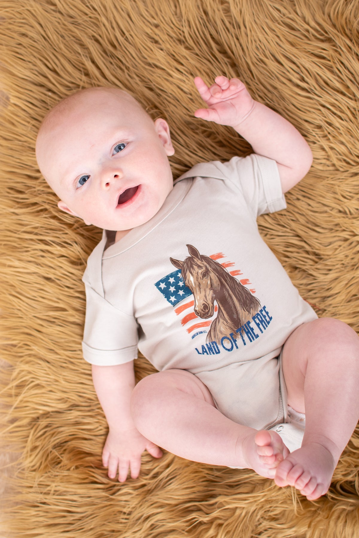 Patriotic Horse 'Land of the Free' Onesie