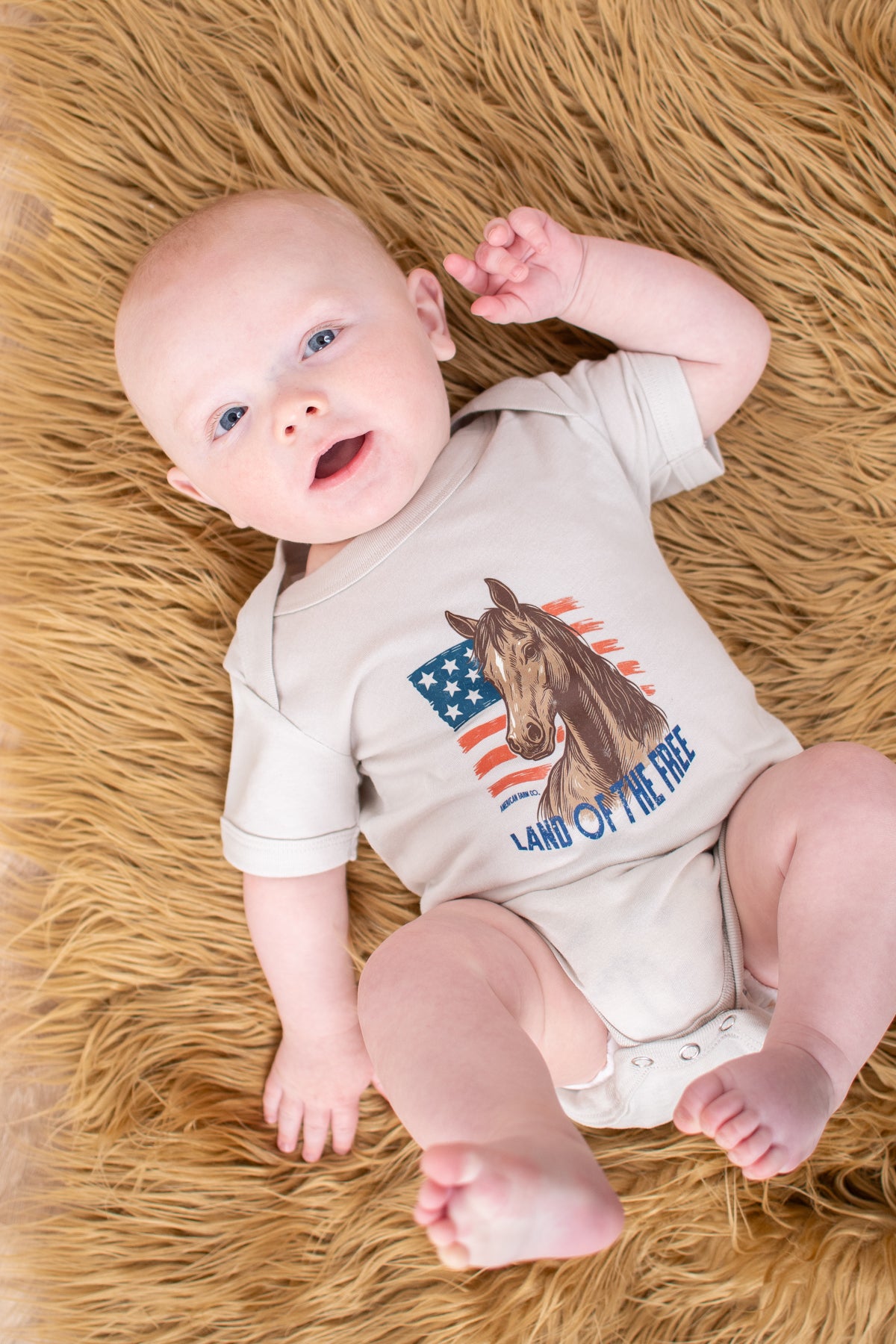 Patriotic Horse 'Land of the Free' Onesie
