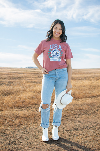 Patriotic 'USA' Blue Seal Tee