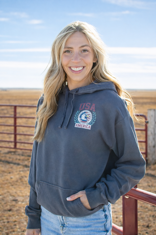 Patriotic 'USA' Red Seal Hoodie