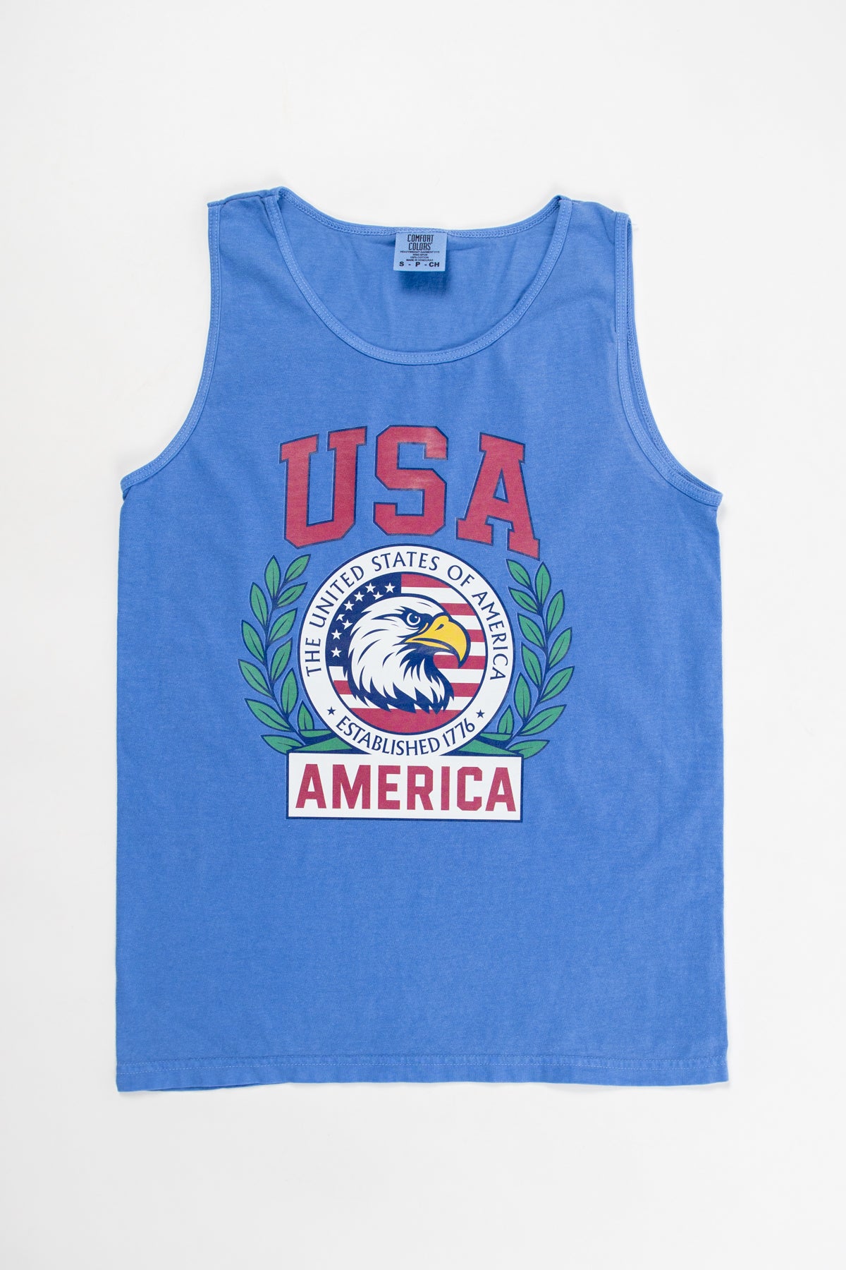 Patriotic 'USA' Red Seal Tank Top