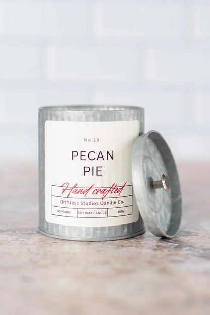 Pecan Pie Tin Farmhouse Candle