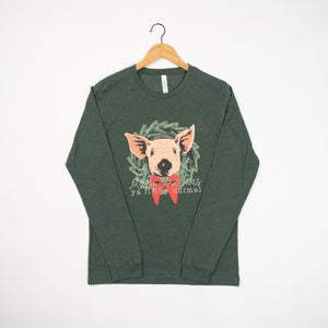 Pig Christmas Long Sleeve Tee