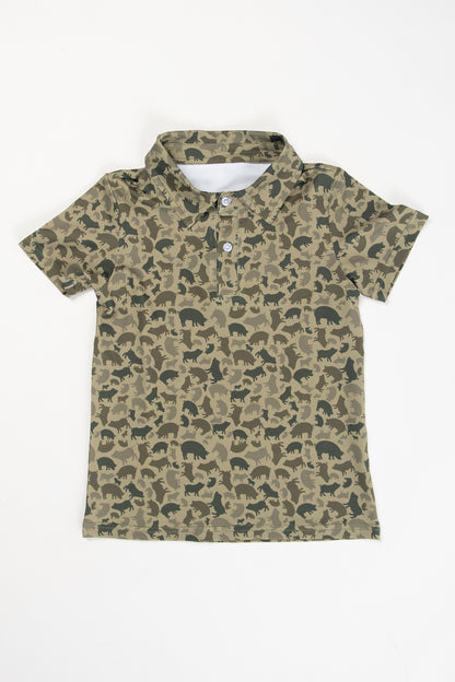 Pig Camo Baby/Youth Performance Polo