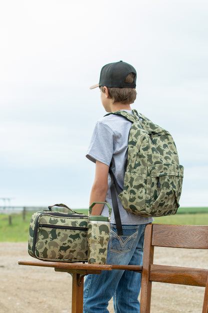 Pig Camo 20oz Kids Bucket Handle Tumbler