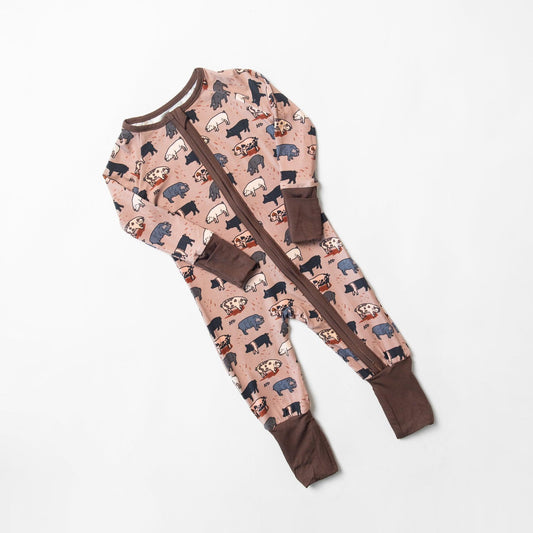 Pig Baby Bamboo Zippy