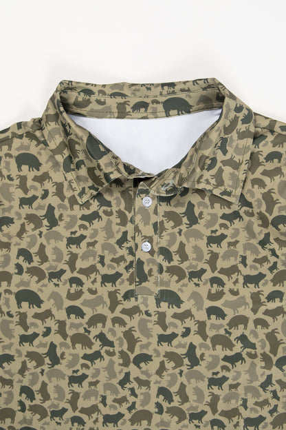 Pig Camo Adult Performance Polo