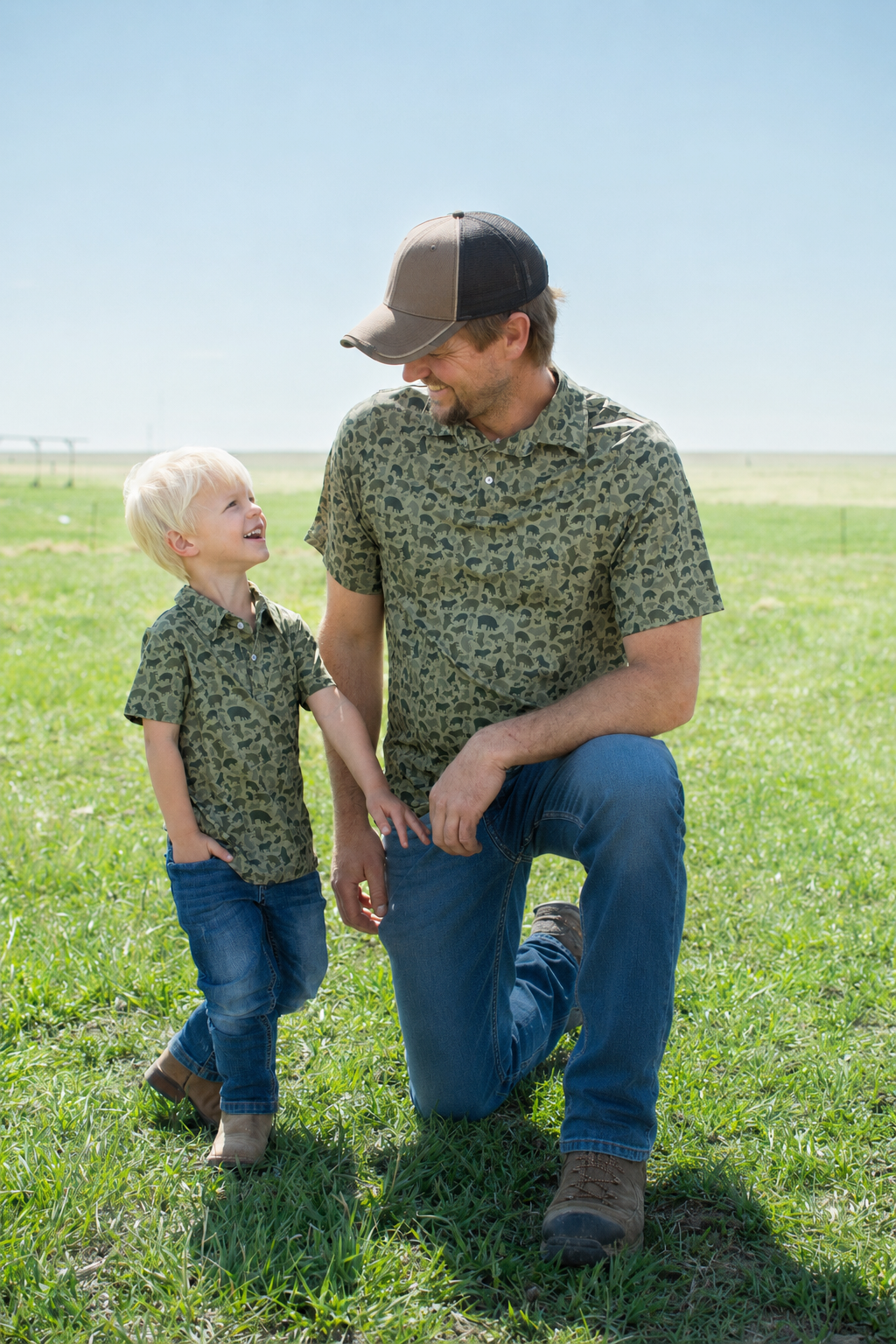 Pig Camo Adult Performance Polo
