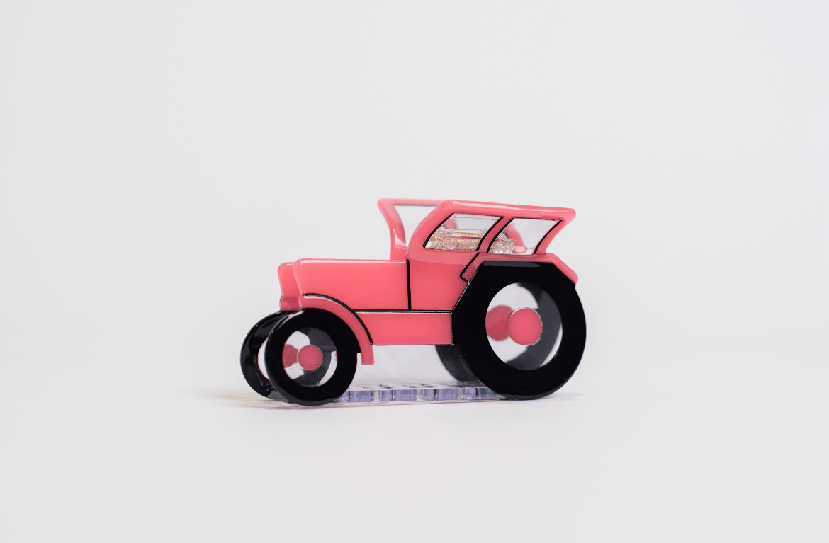 Pink Tractor Hair Clip - American Farm Company